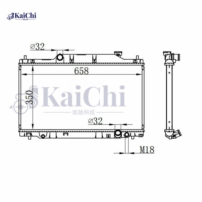 2574 Auto Radiator Honda Civic Si/SiR 2.0L 2002-2005 Honda Civic VII EP3/EV1 2.0i 2000-2006