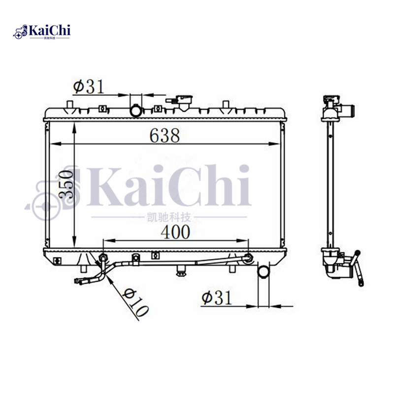 2701 Auto Cooling Radiator Kia Rio L4 1.6L 2003-2005