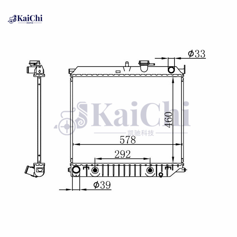 2707 Auto Radiator Isuzu i-280 2.8L / i-290 2.9L / i-350 3.5L/ i-370 3.7L 2006-2008