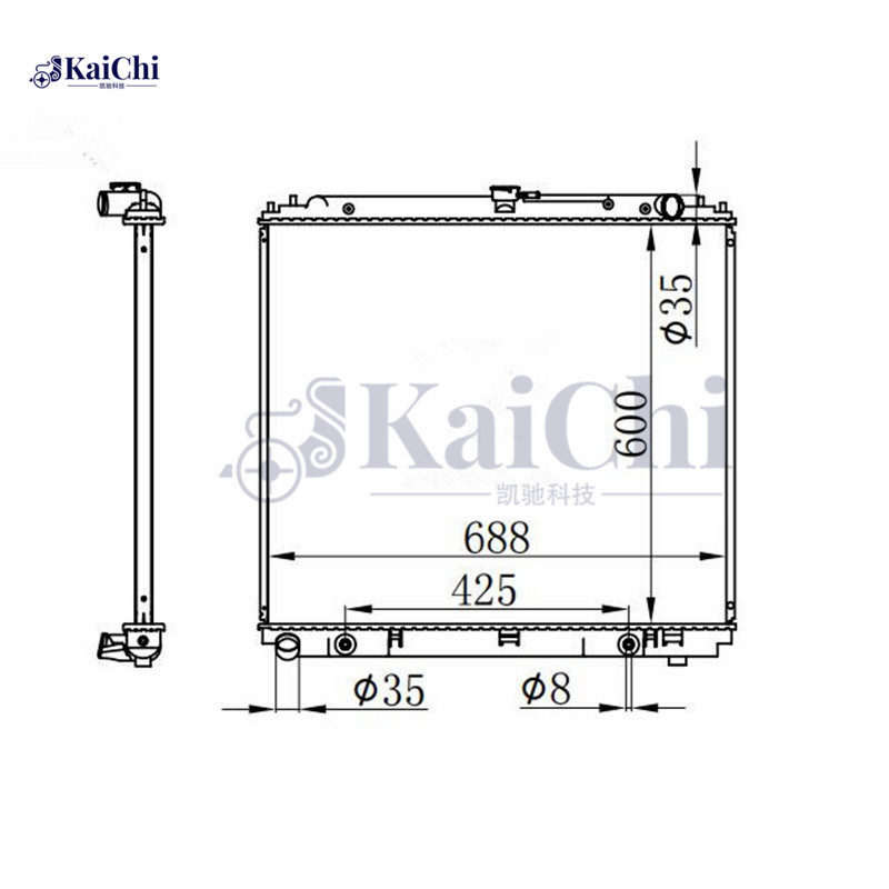 2807 Auto Radiator Nissan Frontier 4.0L 2005-2018 / Nissan Pathfinder 4.0L/5.6L 2005-2012