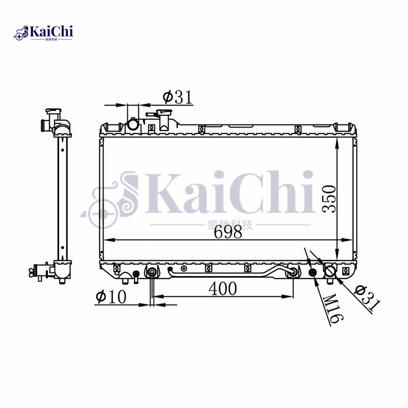 1859 Aftermarket Auto Radiator Toyota RAV4 2.0L 1996-1997