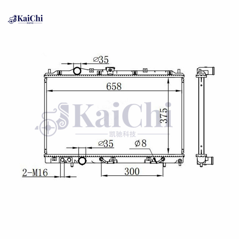 1907 Auto Engine Cooling Radiator Mitsubishi Mirage 1.5L/1.8L 1997-2002