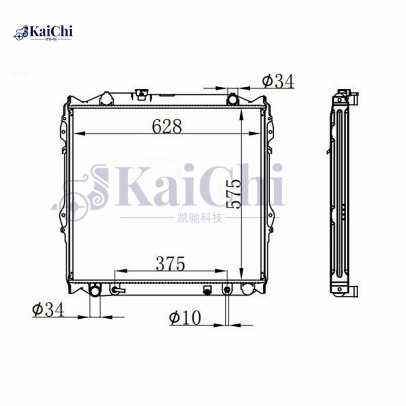 1998 Aluminum Core Auto Radiator Toyota 4Runner 2.7L/3.4L 1995-2002 / Toyota Land Cruiser 3.4L 1996-2002