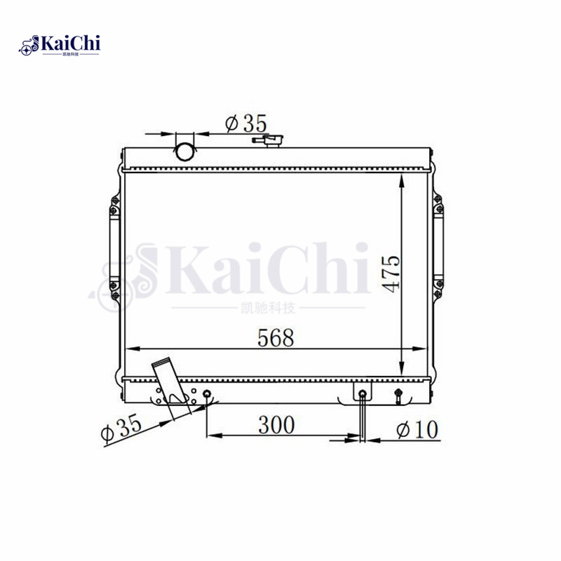 2072 Engine Cooling Radiator Mitsubishi Montero 3.5L 1994-2000