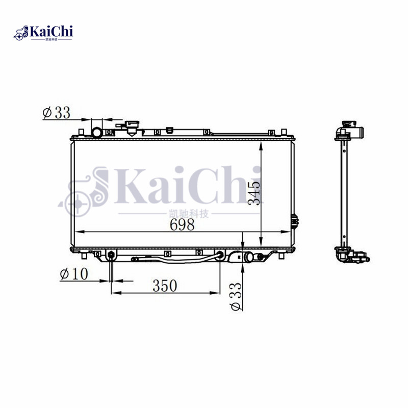 2269 Auto Parts Radiator Kia Sephia 1.8L 1998-2001 / Kia Spectra 1.8L/2.0L 2000-2004
