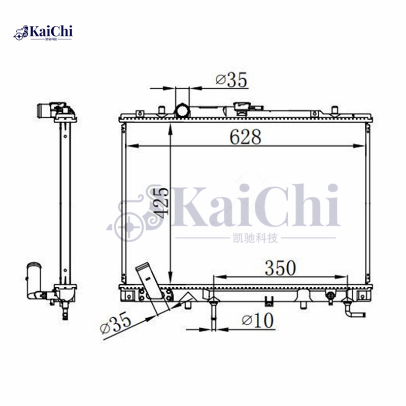 2278 Aluminum Core Car Engine Cooler Radiator 97-15 Mitsubishi Montero Sport 3.0L 3.5L/98-09 Pajero Sport I 3.0L