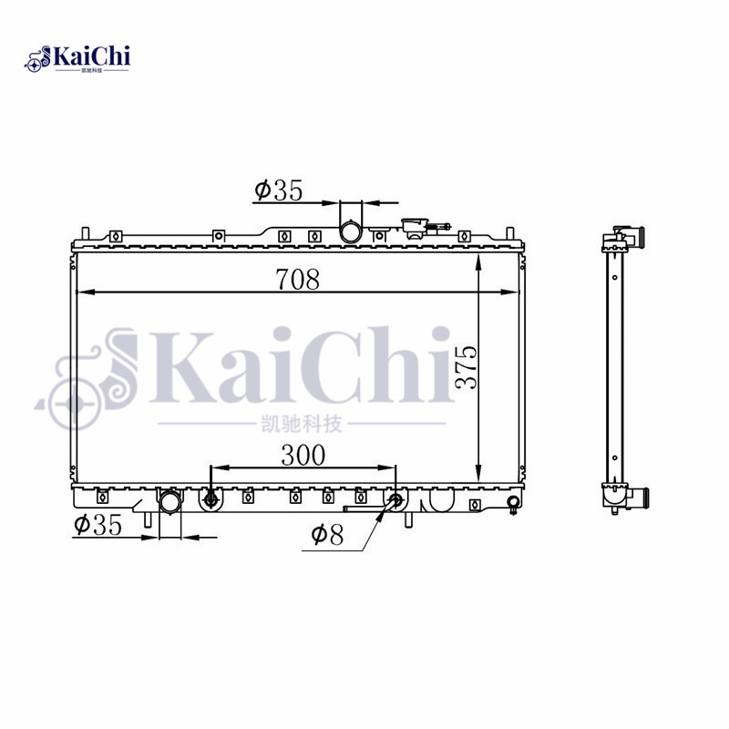 2300 Auto Radiator Mitsubishi Galant 2.4L 1999-2002