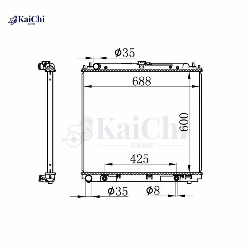 2808 Auto Cooling Radiator Nissan Frontier 2.5L 2009- / Suzuki Equator 2.5L 2009-2012