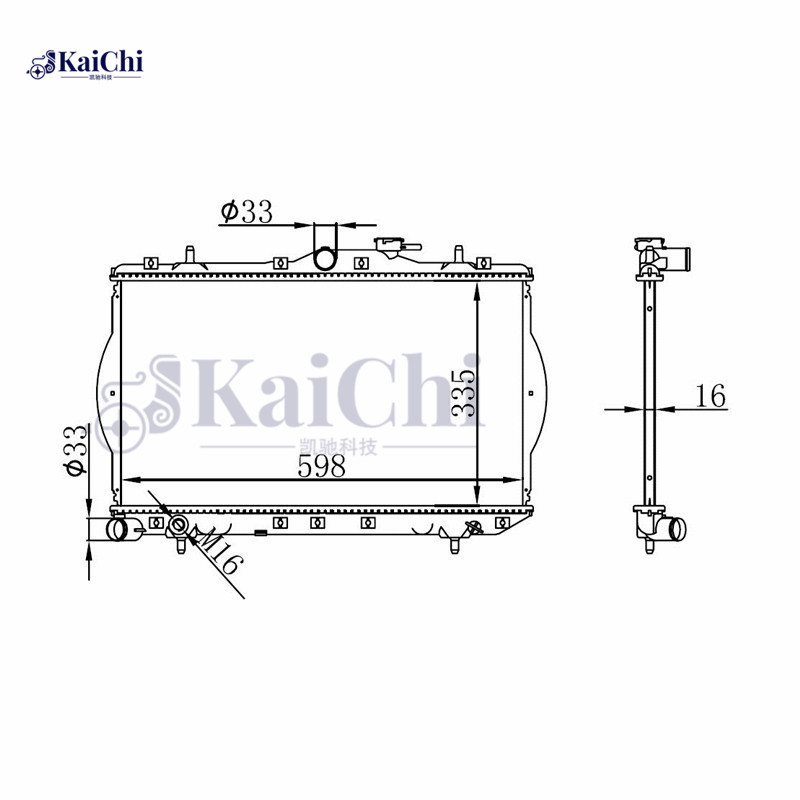 2900 Auto Engine Radiator Hyundai Accent 1.3L/1.5L 1994-2006 / Hyundai Excel 1.3L/1.5L 1994-2000