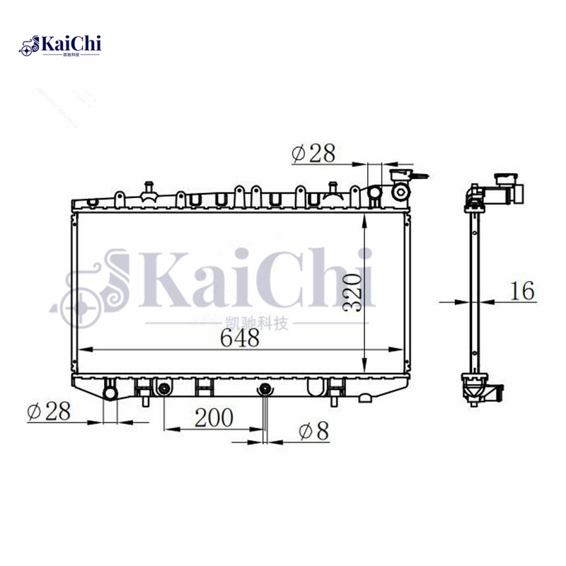 1152 Auto Radiator Nissan 200SX 2.0L 1995-1998 / Nissan Sentra 1.6L/2.0L 1991-1999