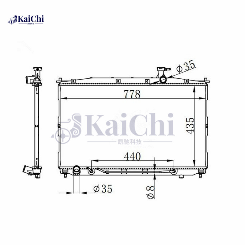 2997 Aftermarket Auto Radiator Hyundai Santa Fe 2.7L/3.3L 2007-2009