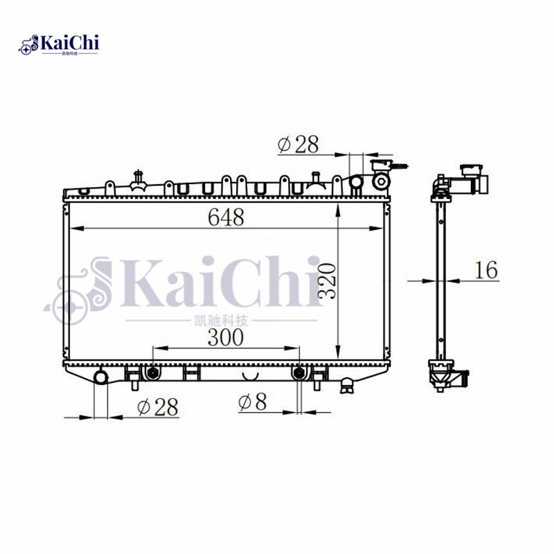 1178 Aftermarket Auto Radiator Nissan Sentra 1.6L/2.0L 1991-2000
