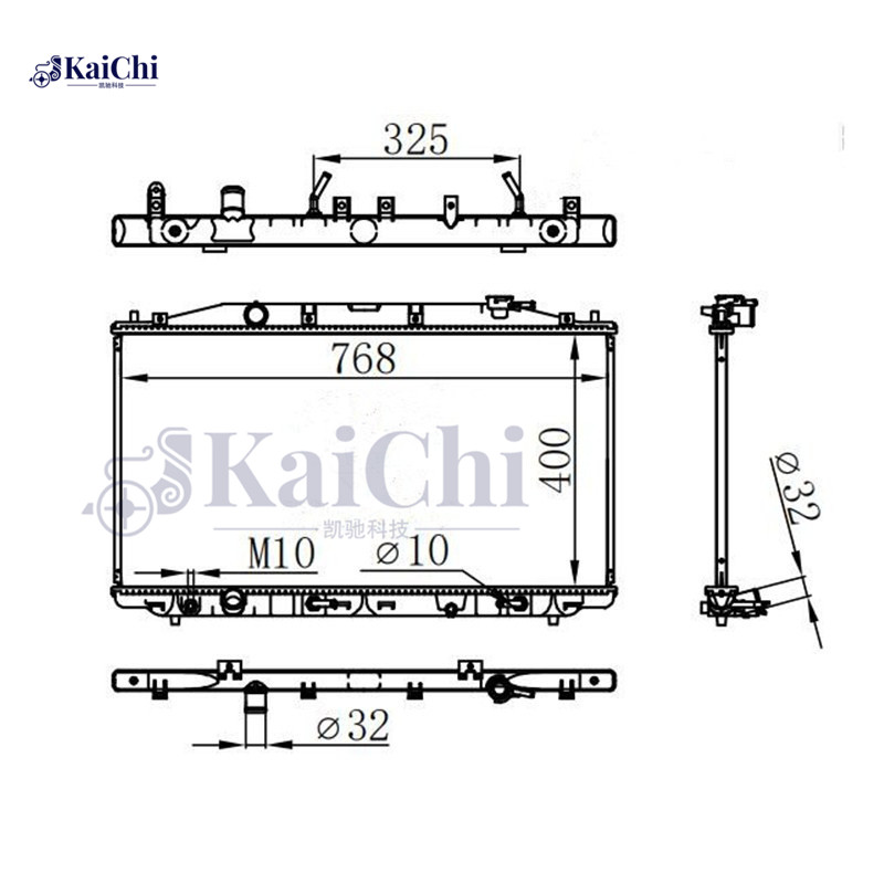 13082 Auto Cooling Radiator Acura TSX 2.4L/3.5L 2009-2014 / Honda Accord VIII 2.4L 2008-2015