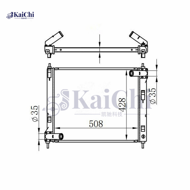 13264 Engine Cooling Radiator Nissan Juke 1.6L 2011-2017 / Nissan Sentra 1.6L 2017-2019