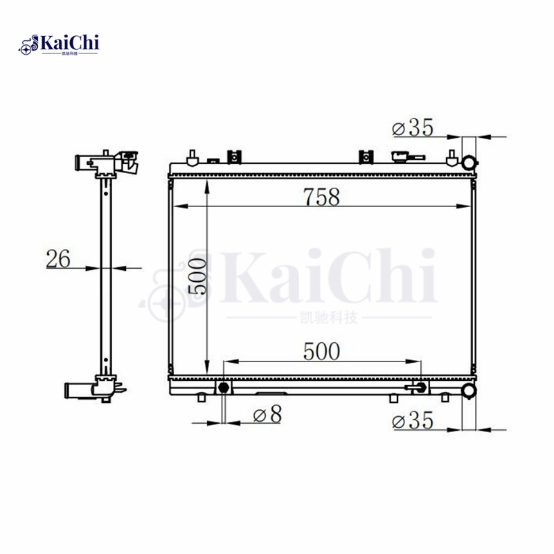 13348 Auto Radiator INFINITI QX60 2.5L/3.5L 2014-2020 / Nissan Pathfinder 2.5L/3.5L 2013-2020