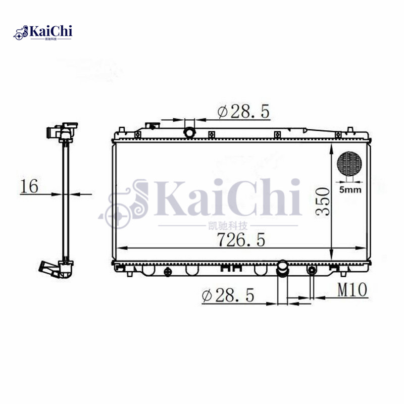 13416 Replacement Radiator Honda Fit EV Electric 2013-2014 / Honda Jazz III 1.2L/1.4L 2008-2015