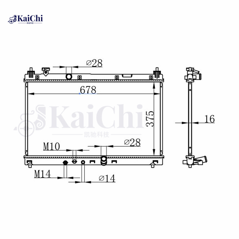 13451 Engine Cooler Radiator Honda City 1.5L 2017- / Honda Fit 1.5L 2015-2020