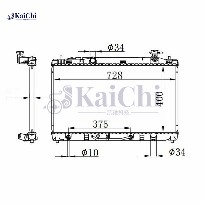 2917 Aluminum Core Auto Radiator Toyota Camry 2.4L/2.5L 2007-2011