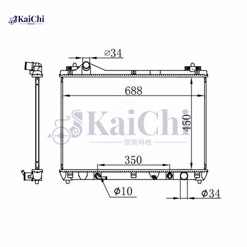 2920 Engine Cooling Radiator Suzuki Grand Vitara 2.7L/3.2L 2006-2010