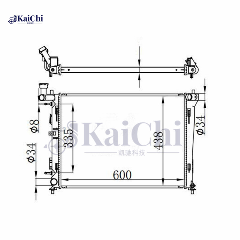 2928 Auto Cooling Radiator Hyundai Elantra 2.0L 2007-2012