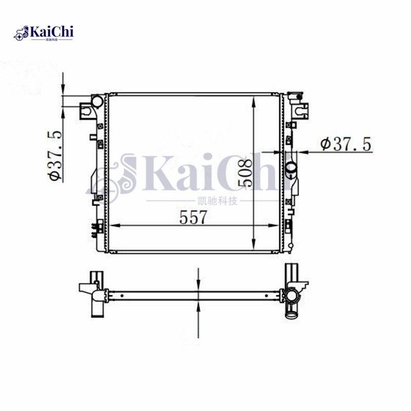 2957 Auto Engine Cooling Radiator Jeep Wrangler 3.6L/3.8L 2007-2017