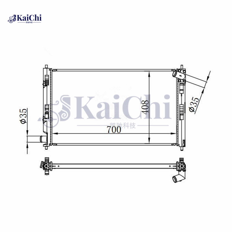 2979 Engine Cooling Radiator Mitsubishi Lancer 2.0L/2.4L 2008-2014 / Mitsubishi Outlander 2.4L/3.0L 2010-2013