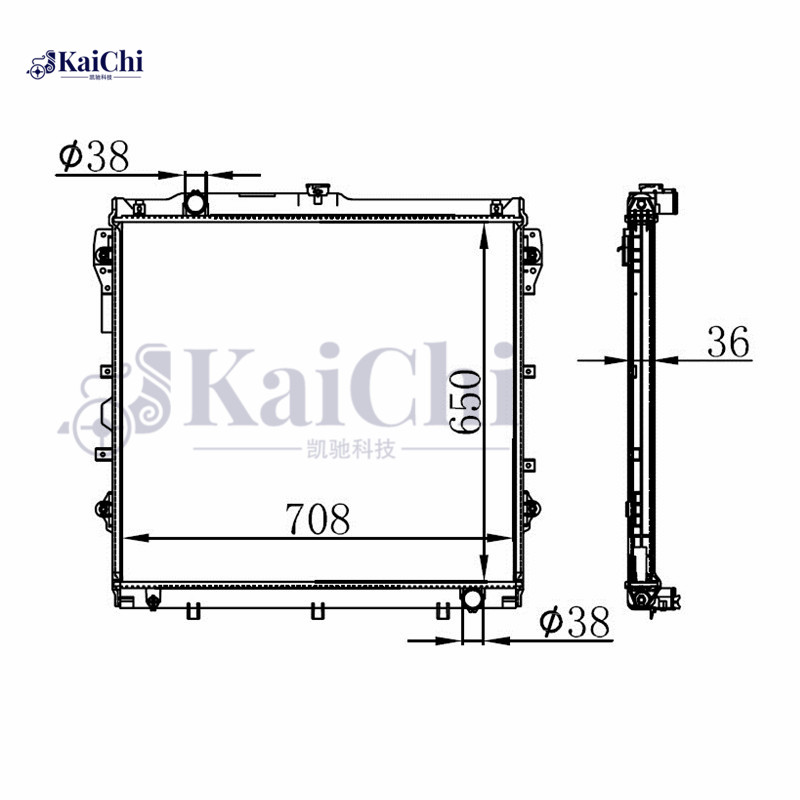 2994 Brazed Auto Radiator Toyota Sequoia 4.6L/5.7L 2008-2014 / Toyota Tundra 4.6L/5.7L 2007-