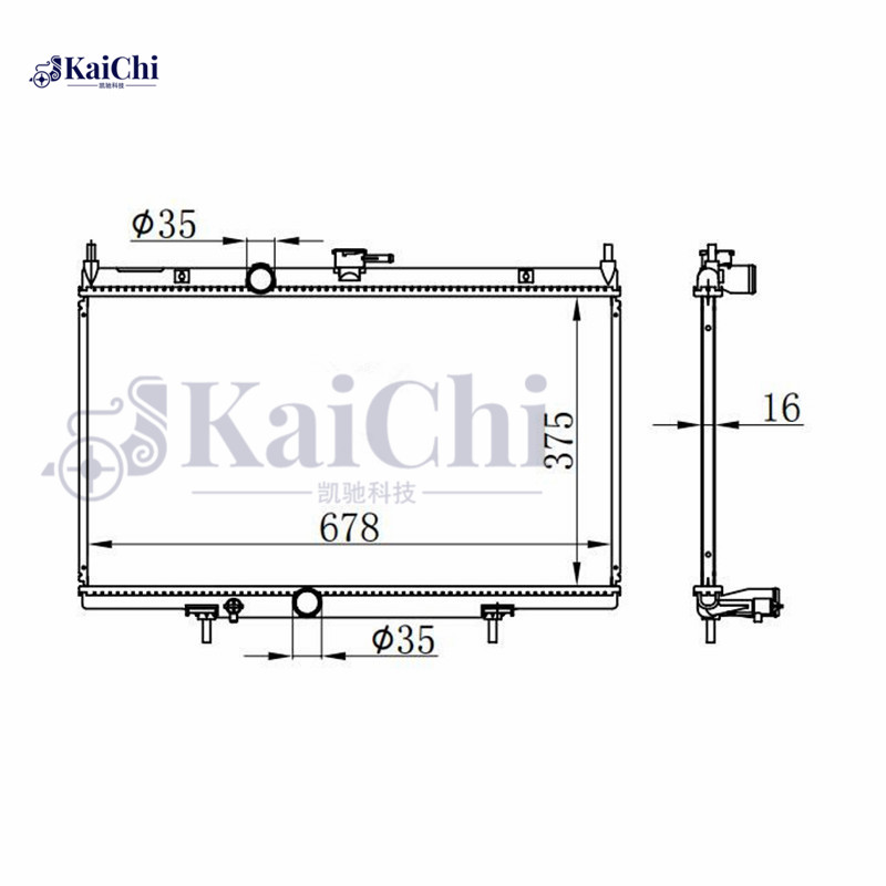 2998 Auto Radiator Nissan Sentra 2.0L/2.5L 2007-2012