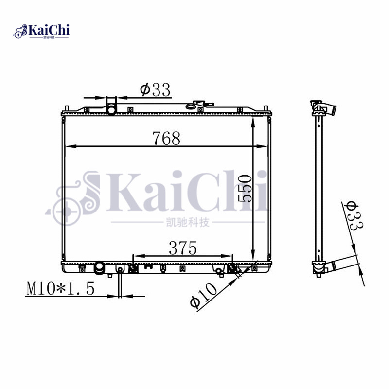 13065 Aluminum Core Auto Radiator Honda Pilot 3.5L 2009-2015 / Honda Ridgeline 3.5L 2009-2014