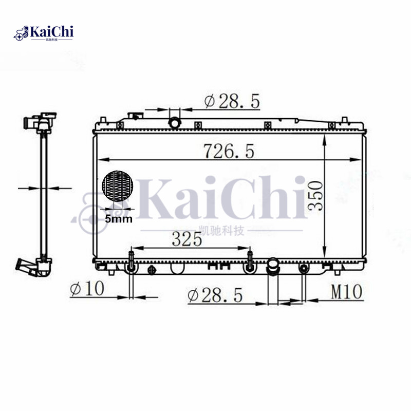 13068 Auto Radiator Replacement Honda City 1.5L 2010-2014 / Honda Fit 1.5L 2009-2014