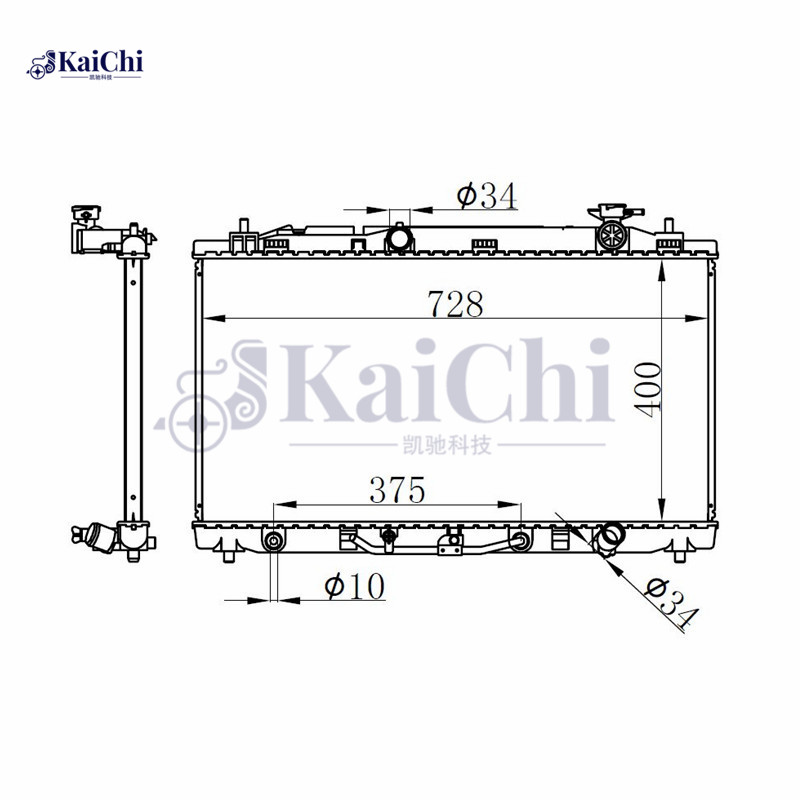 13090 Auto Radiator Toyota Venza 2.7L 2008-2016