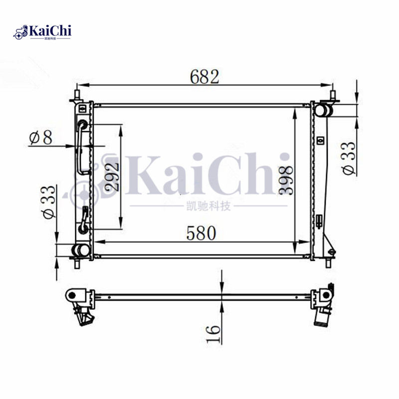 13134 Engine Cooling Radiator Kia Soul 2.0L 2010-2011
