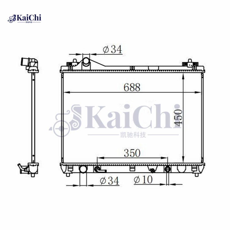 13136 Auto Radiator Replacement Suzuki Grand Vitara 2.4L 2009-2017