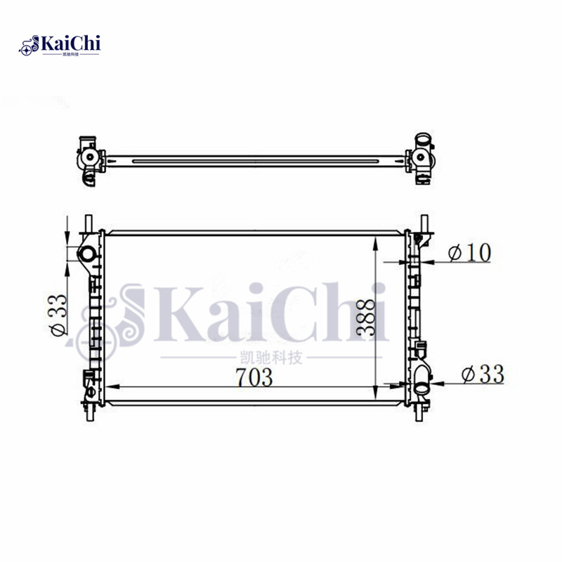 13184 Auto Cooling Radiator Ford Transit Connect 1.8L/2.0L 2002-2013 / Ford Tourneo Connect 1.8L 2002-2013