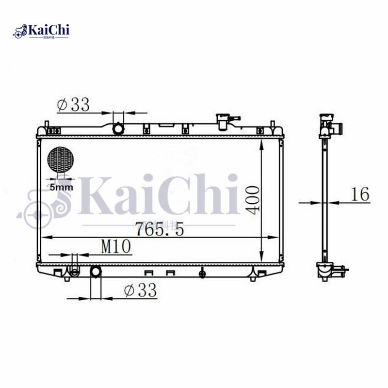 13363 Engine Cooling Radiator Honda Accord 2.4L/3.5L 2013-2017 / Acura TLX 2.4L 2015-2020