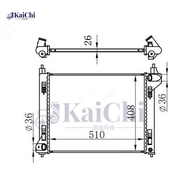 13365 Auto Radiator Assembly Nissan Sentra 1.8L 2013-2019