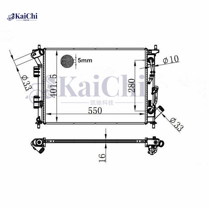 13414 Aluminum Core Radiator Kia Soul 1.6L/2.0L 2014-2019