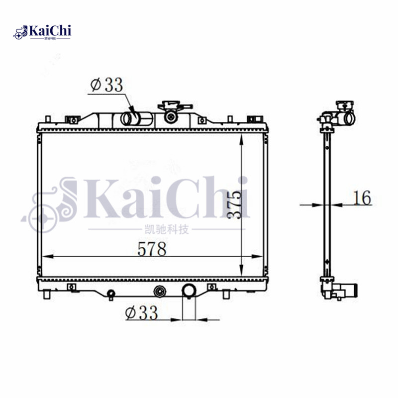 13585 Aluminum Core Radiator Mazda CX-3 2.0L 2016-2021