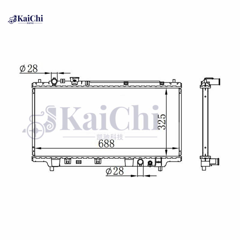 62383A Replacement Auto Radiator Mazda 323 1.3L/1.5L/1.7TD/1.8L/2.0D 1994-2004 Manual