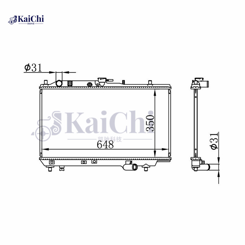 62408A Auto Engine Cooling Radiator Mazda 323C IV 1.6L/1.8L 1989-1991 Manual / Mazda 323F IV 1.5L/1.8L 1989-1994 Manual / Mazda 323S IV 1.6L 1989-1996 Manual