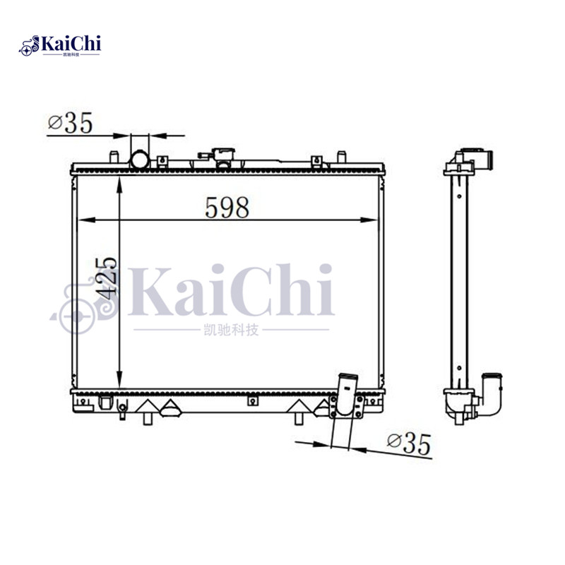 62892 Aftermarket Auto Radiator Mitsubishi L200 2.5TD 1996-2007 Manual