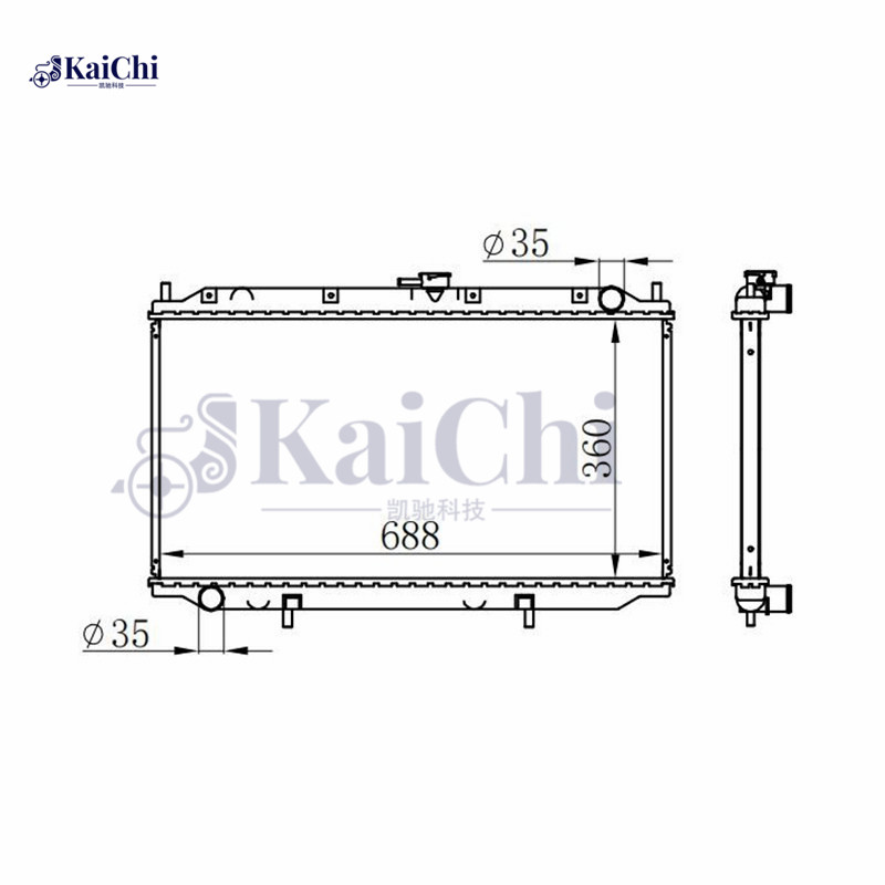 62927A Engine Cooling Radiator Nissan Primera Hatchback P11 1.6L/2.0L 1996-2002 Manual / Nissan Primera P11 1.6L/2.0L 1996-2001 Manual / Nissan Primera Traveller 1.6L/2.0L 1998-2001 Manual