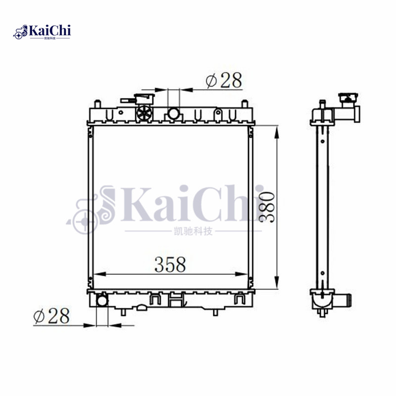 62954 Aftermarket Car Radiator Nissan Micra II K11 1.0i/1.3i/1.4i/1.5D 1992-2003 Manual