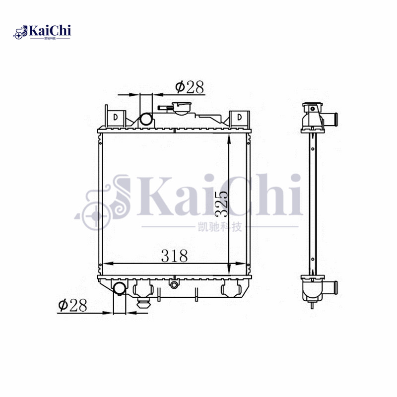 64083 Auto Engine Cooling Radiator Suzuki Swift II Hatchback 1.0L/1.3L 1989-2005 Manual / Suzuki Swift II Saloon 1.3L 1991-2005 Manual / Suzuki Swift Convertible 1.3i 1991-1996 Manual