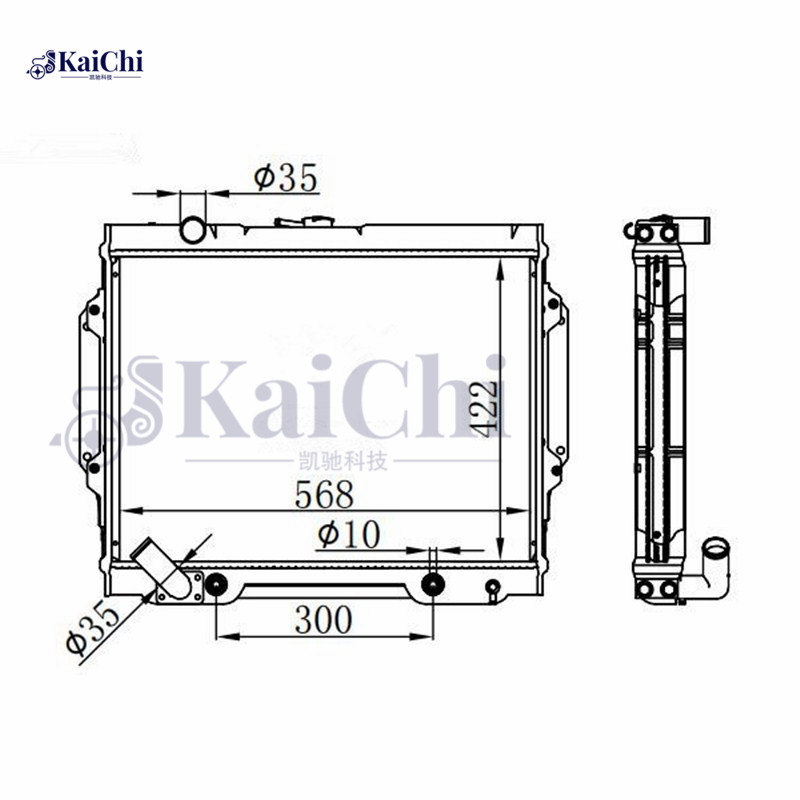 1504 Auto Radiator Mitsubishi Montero 3.0L 1992-1994 / Mitsubishi Pajero 3.0L 1988-1995