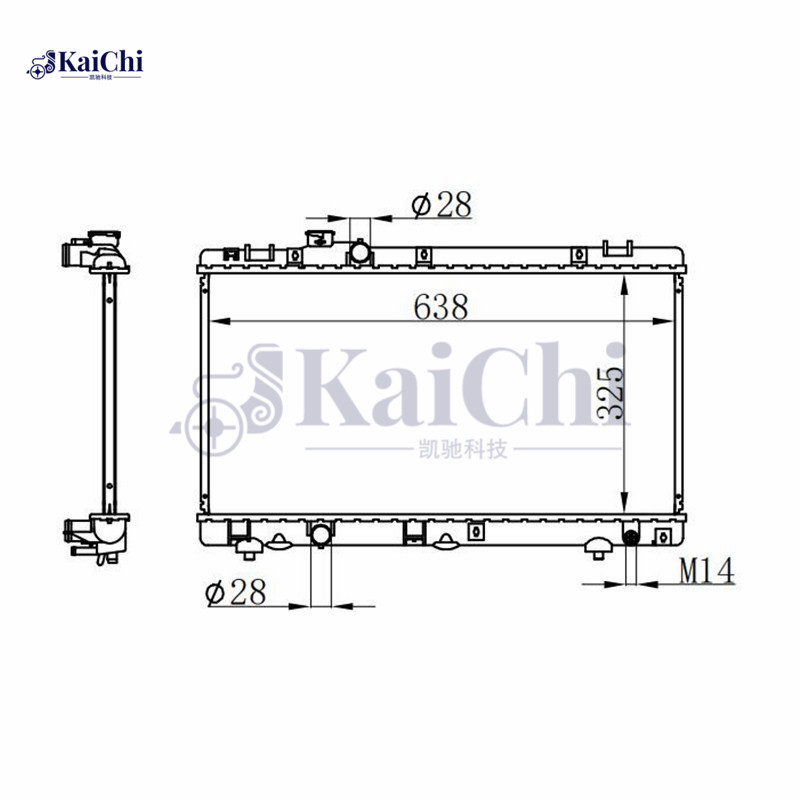 64705A Auto Cooling Radiator Toyota Paseo 1.5L 1995-1999 Manual / Toyota Cynos 1.5L 1995-1999 Manual