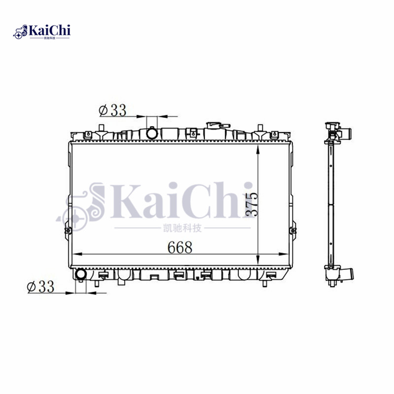 67494 Auto Parts Radiator Hyundai Coupe GK 1.6L 2002-2009 Manual