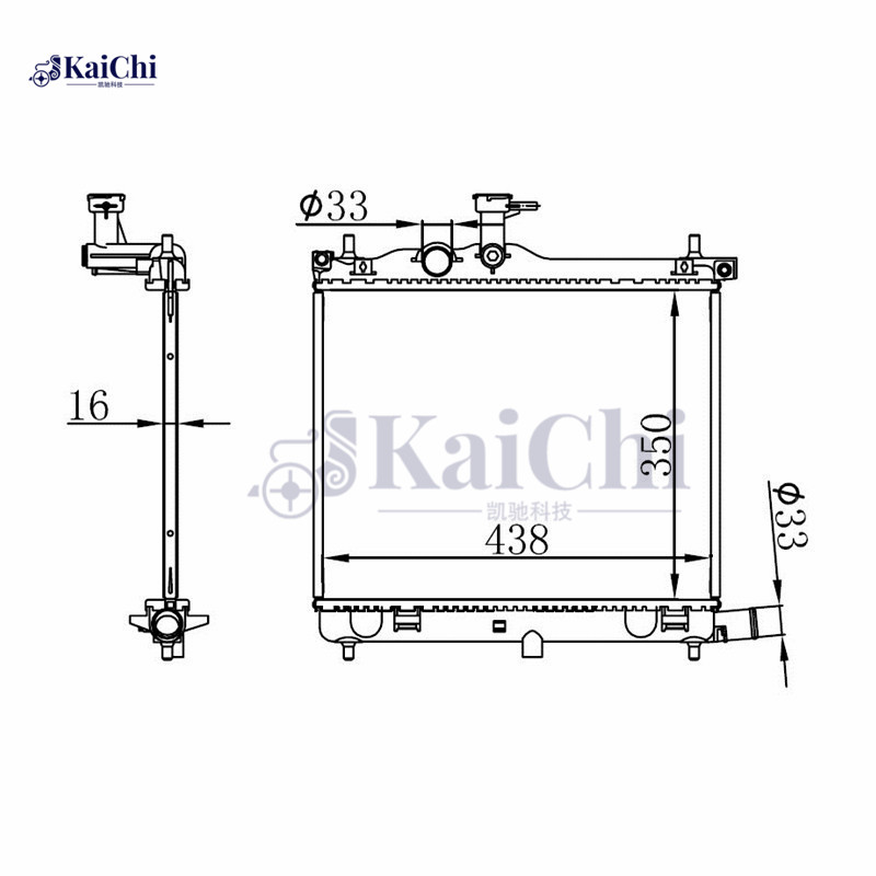 675023 Coolant Radiator Hyundai i10 MK I PA G3LA 1.0L 2011-2017 Manual / Hyundai i10 MK I PA G4LA 1.2LPG 2008-2013 Manual / Hyundai i10 MK I PA G4LA 1.2L 2008-2011 Manual / Hyundai Grand i10 BA/IA MK II G4LA 1.2L 2013- Manual