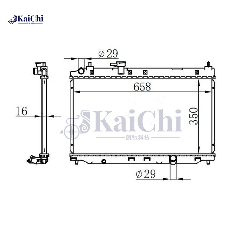 19010REAF01 Engine Cooling Radiator Honda City IV Saloon GE4 L13A3 1.3L 2003-2008 Manual