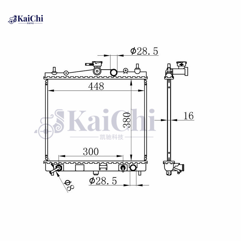 68700A Replacement Auto Radiator Nissan Micra III K12 1.2L/1.4L 2003-2010 / Nissan Micra C+C III K12 1.4L/1.6L 2005- / Nissan Note III E11/NE11 1.4L /1.6L2006-2012